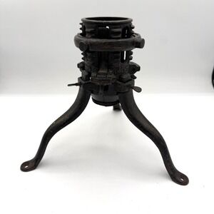 Vintage Cast Iron Christmas Tree Stand 1895 Patent Adjustable Clamp Antique